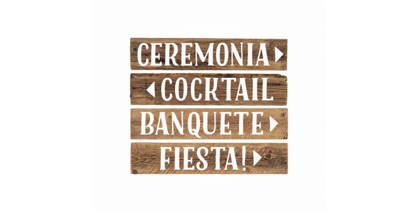 Carteles Madera Boda