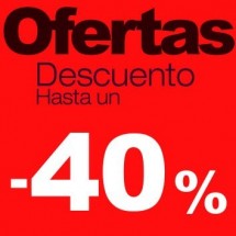 Cartel rebajas Ofertas -40%