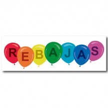 Cartel rebajas globitos