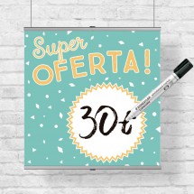 Banderola colgante Super Oferta para rotulador