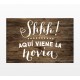 Cartel Boda Aquí Viene la Novia