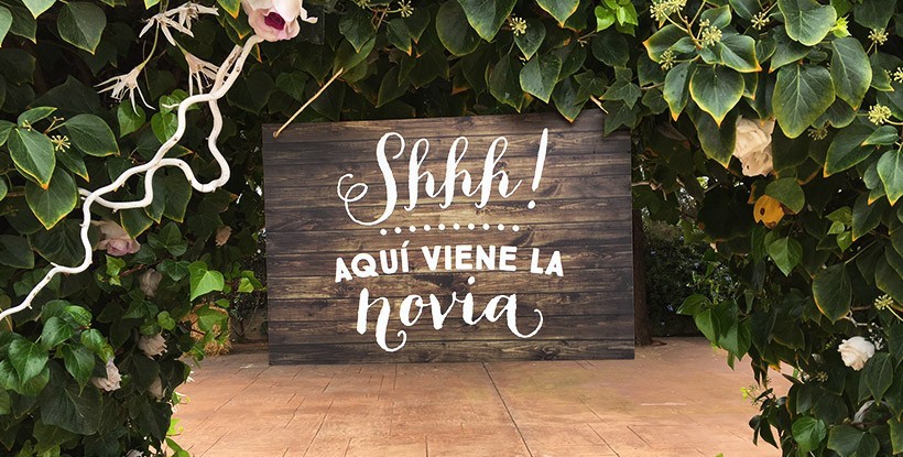 Mensaje para cartel del niño de arras para anunciar a la novia 1