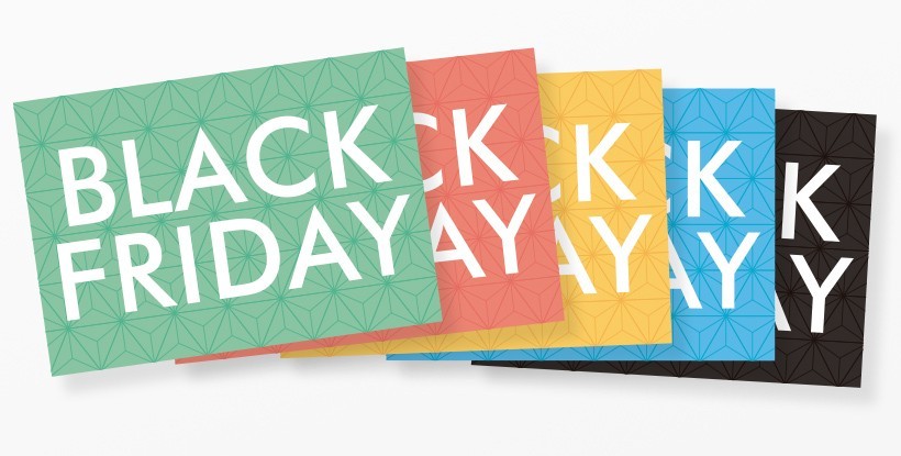 Cartel Black Friday Geométrico Colores