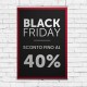 Cartel Colgante Black Friday -40%