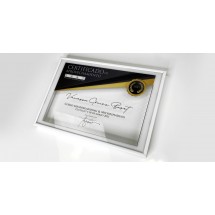 diploma enmarcado transparente