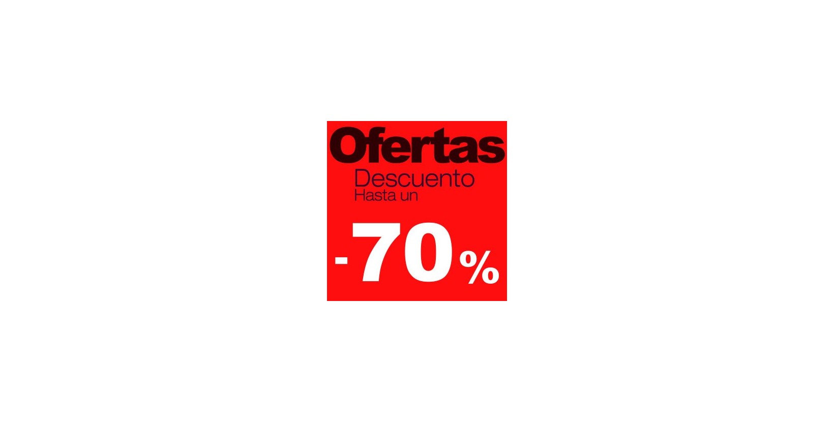 canal rotación Pastor Cartel de rebajas Ofertas -70%