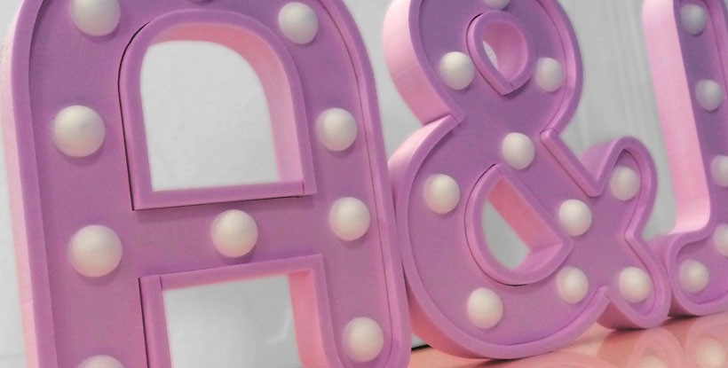 Letras con Luces Led