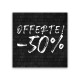 Cartel Ofertas 50% Ladrillo Negro
