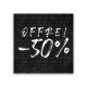 Cartel Ofertas 50% Ladrillo Negro