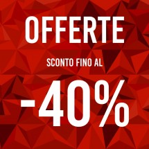 Cartel ofertas -40% triángulos