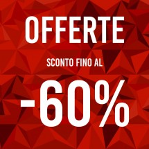 Cartel ofertas -60% triángulos