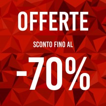 Cartel ofertas -70% triángulos