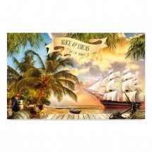 Photocall Atardecer Caribe Pirata