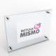 Doble placa de metacrilato horario