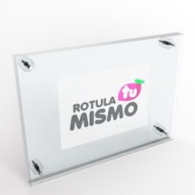 Doble placa de metacrilato