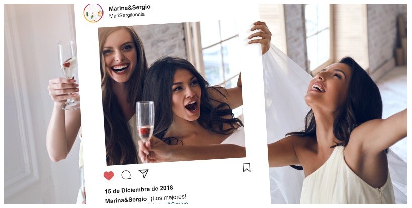 Marco Instagram Photocall Boda