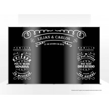 Photocall Pizarra para Boda