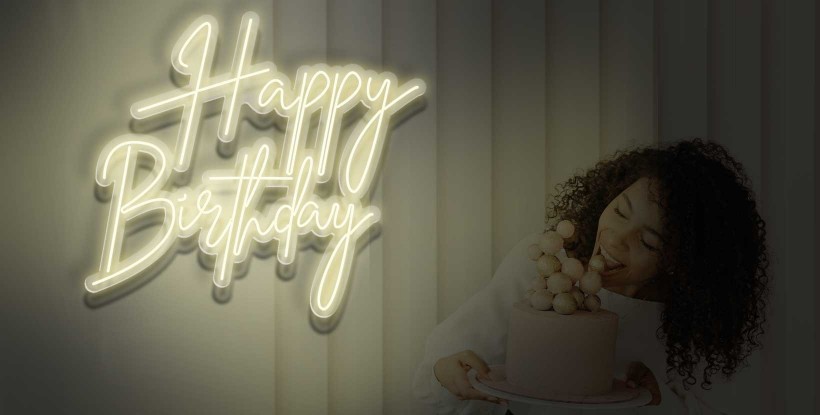 Neón Happy Birthday