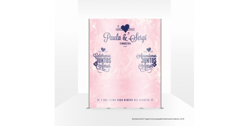 Photocall Corazones para Boda