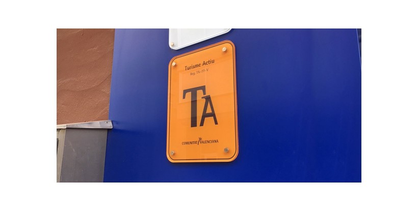 Placa Turismo Activo Comunidad Valenciana
