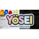 Rótulo personalizado con forma de logotipo