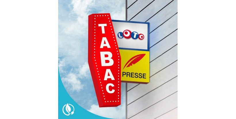 Estructura Enseigne Tabac Loto + Presse S 40 x 60