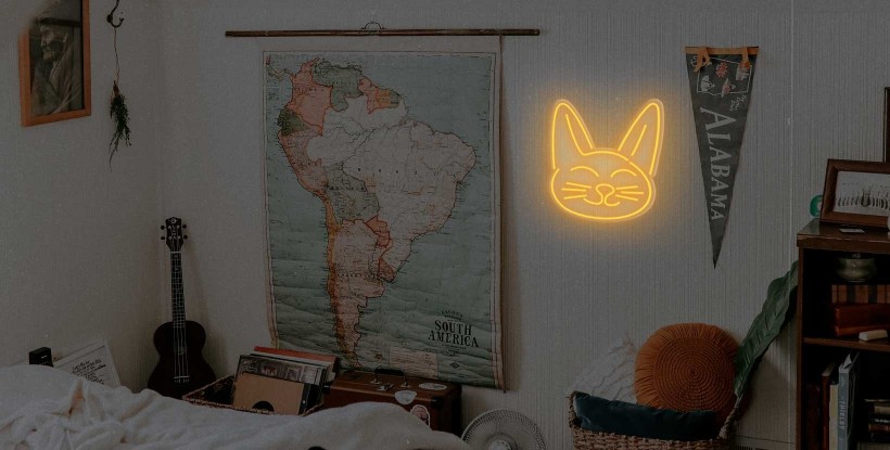 Neón Cara de Gato