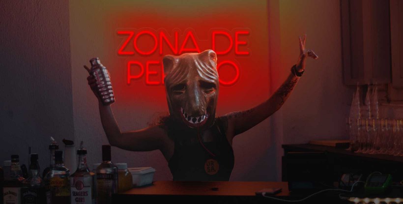 Neón Zona de perreo