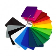 Placas de metacrilato de colores
