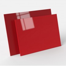 Placa de metacrilato rojo