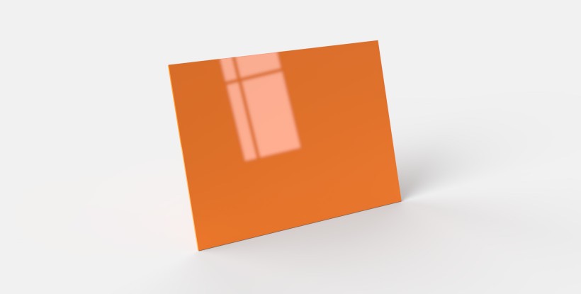 Placa de metacrilato naranja