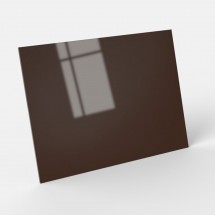 Placa de metacrilato marrón