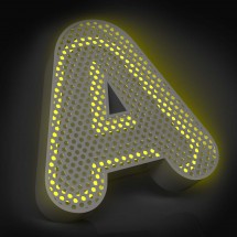 Letra corpórea Led con frontal perforado