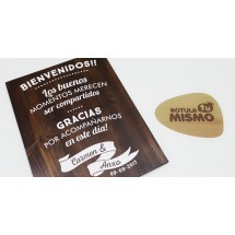 Cartel Bienvenidos a nuestra Boda