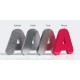 Letras aluminio acabado