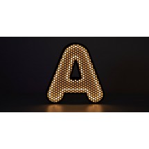 Letra corp&oacute;rea Led con frontal perforado