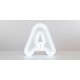 Letras de aluminio y metacrilato iluminado