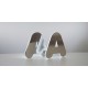 Letras de aluminio y metacrilato iluminado