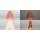 Letras de dibond satinado cobre + metacrilato iluminado