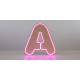 Letras corporeas de madera retroiluminadas