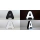 Letras corpóreas Black & White