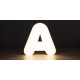 Letras corpóreas de metacrilato con luz