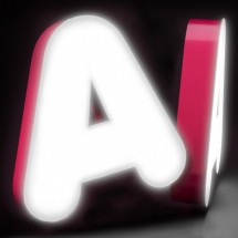 Letras corporeas huecas aluminio luz frontal