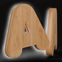 Letras de Madera retroiluminadas