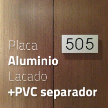 Placa aluminio + PVC 