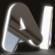 Letras de Acero + Metacrilato Iluminado para tienda Calvin Klein