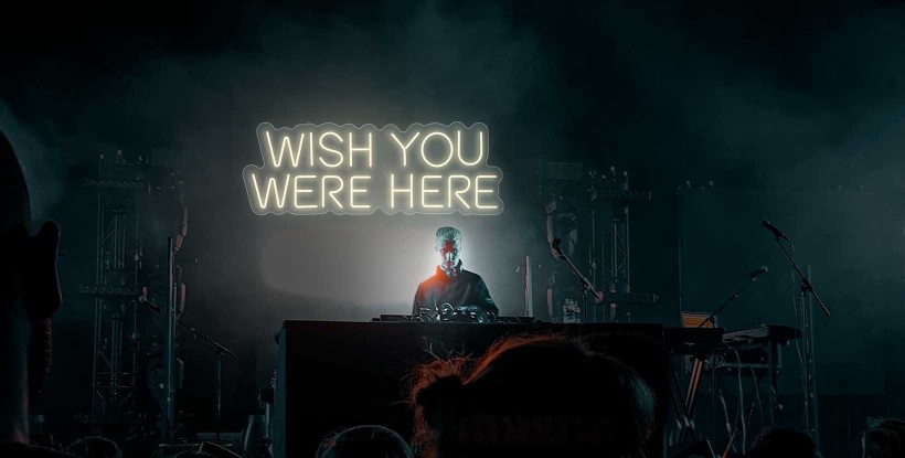 Neón WISH YOU WERE HERE