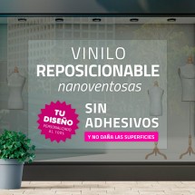 Vinilo reposicionable nanoventosas