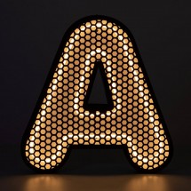 Letra corpórea Led con frontal perforado