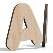 Letras Corpóreas de Madera a láser
